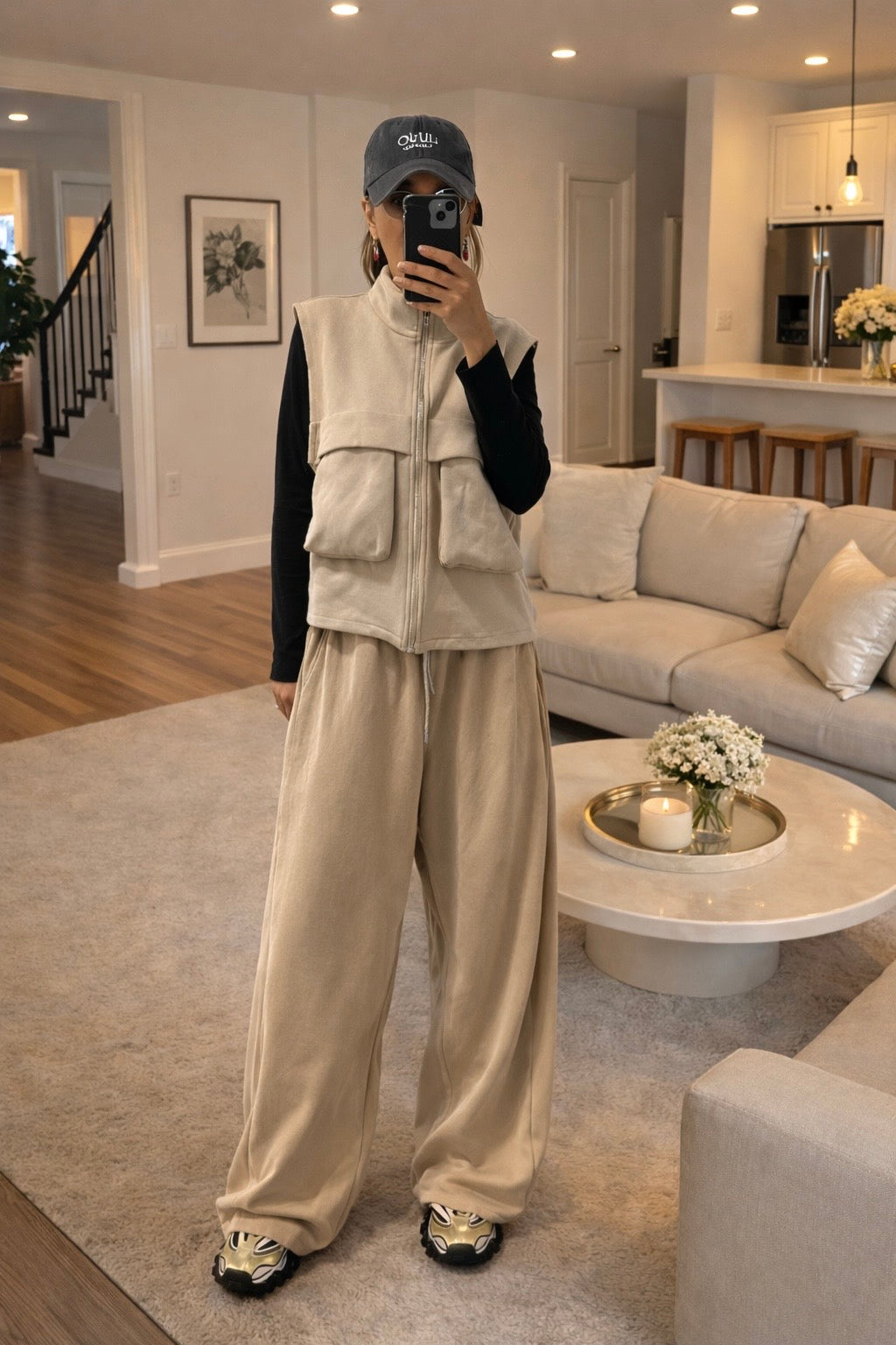 Ensemble Gilet sans manches