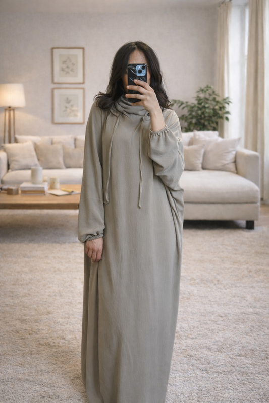 Jelaba avec voile intégré