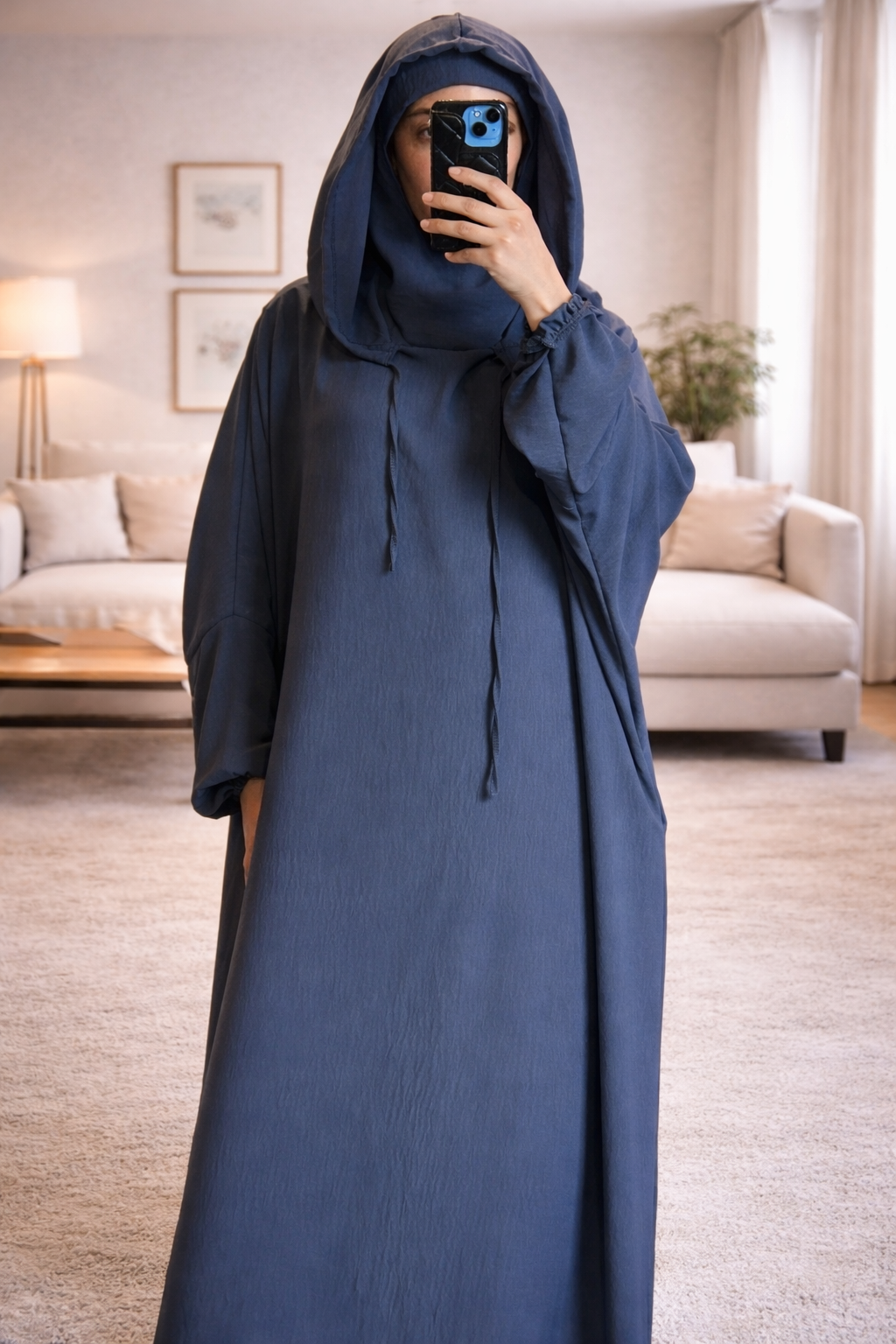 Jelaba avec voile intégré