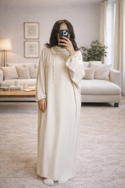 Jelaba avec voile intégré